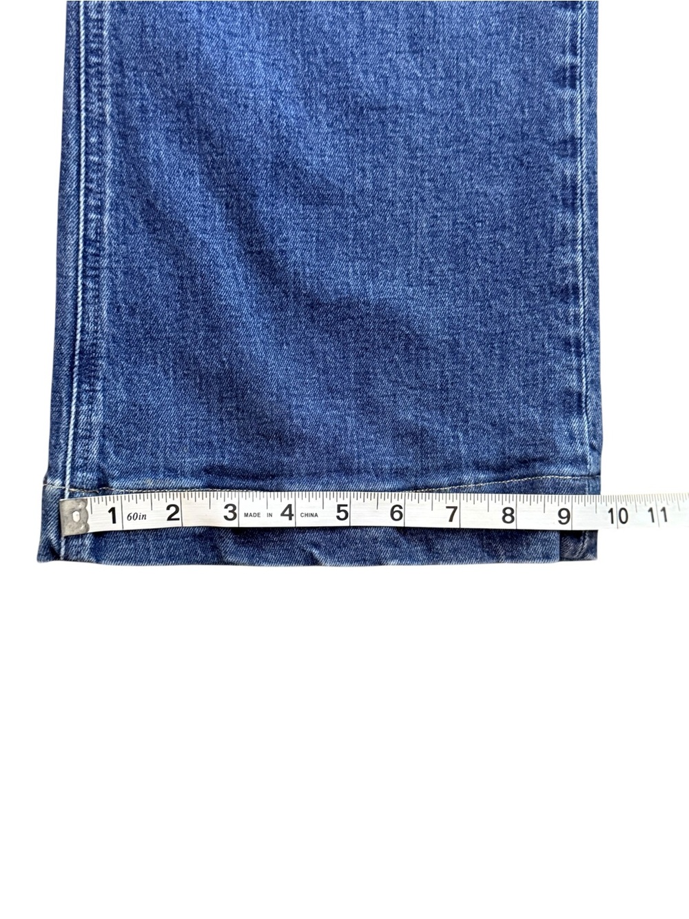 Paige Leenah High Rise Cropped Wide Leg Jeans Size 31 Blue Stretch Denim - Picture 9 of 9